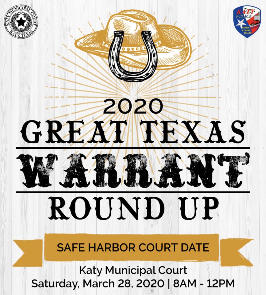 City to Participate in Great Texas Warrant Roundup The Katy News