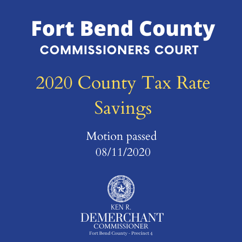 Fort Bend County Tax Rate Reduction The Katy News