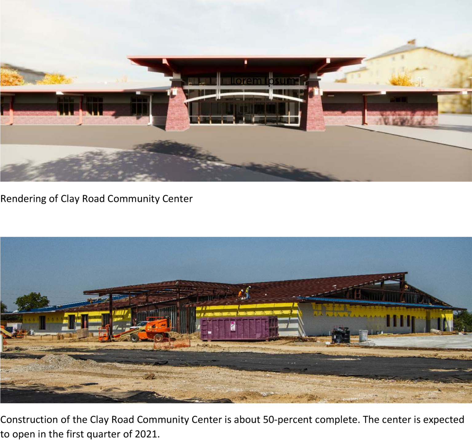 Clay Road Community Center Halfway to Completion The Katy News