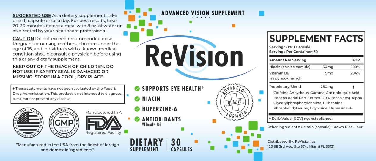 ReVision 20 Review Supplement Supercharge Your Brain & Vision!! The
