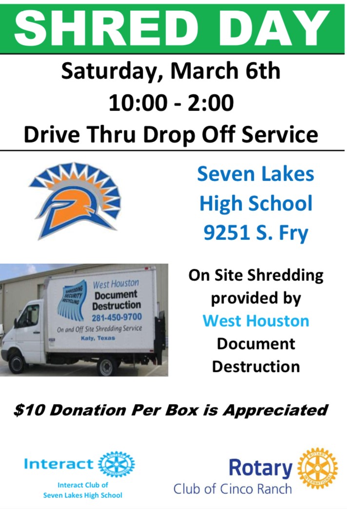 Shred Day, Saturday, March 6th The Katy News