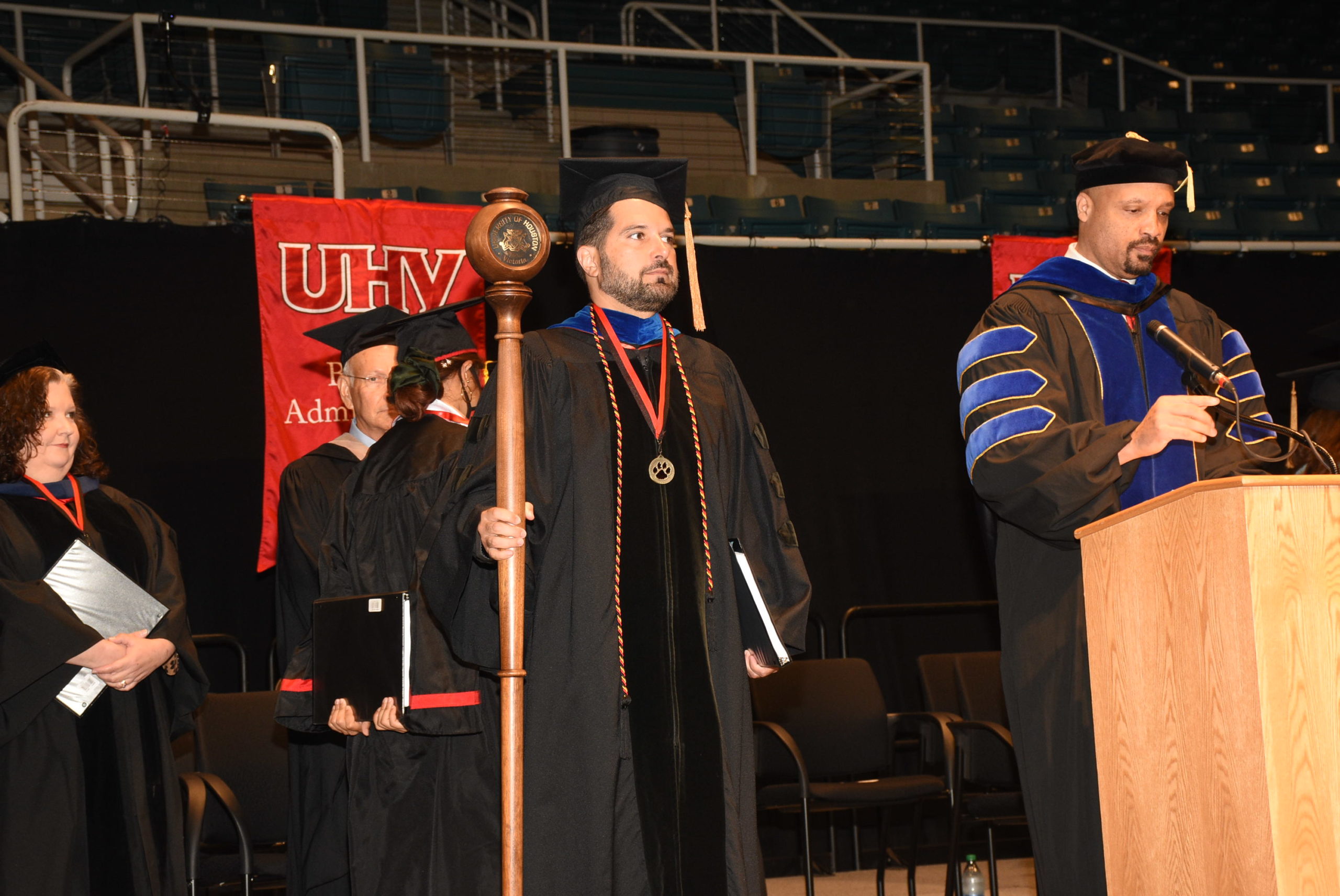 UHV Commencement Ceremonies Held at the Leonard E. Merrell Center The