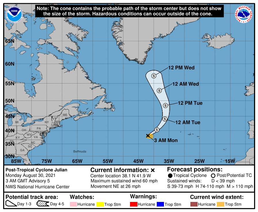Tropical Storm Julian Forms in the Atlantic The Katy News