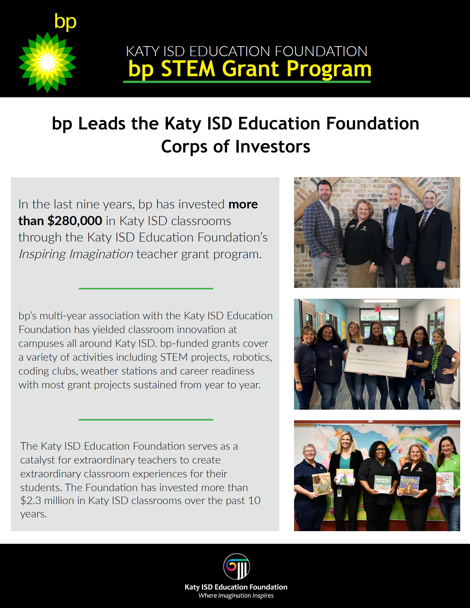 Bp Funds Katy ISD Education Foundation Teacher Grants The Katy News
