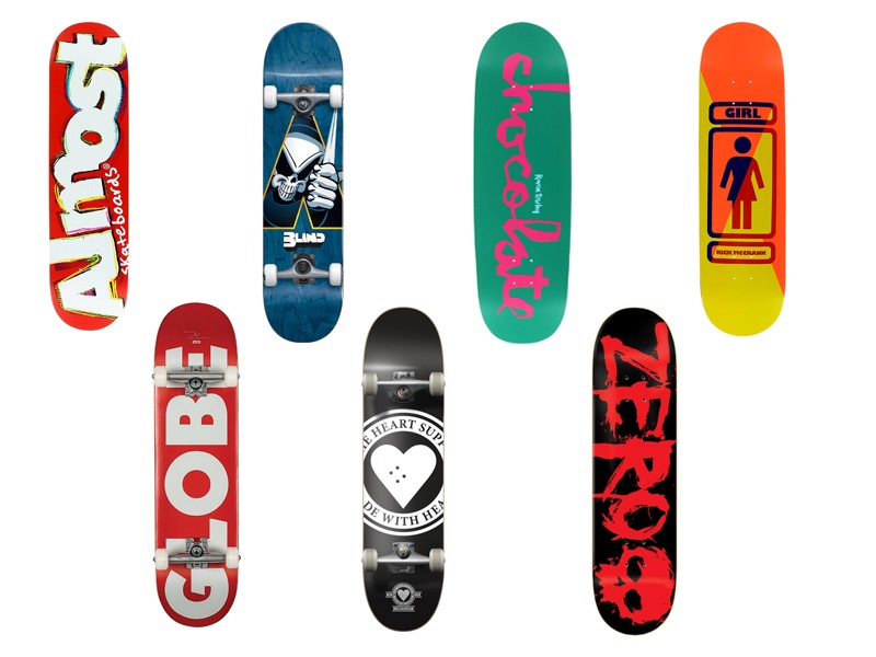 The most famous skateboard brands in the world