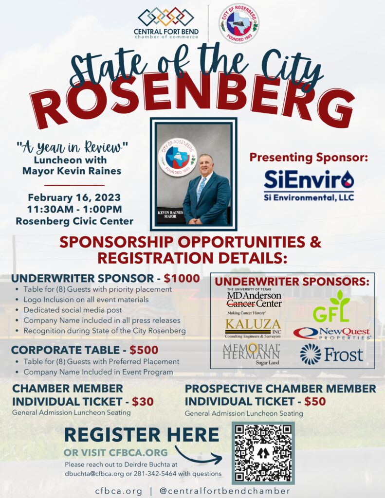 Rosenberg Business Owners and Residents Invited to the Central Fort