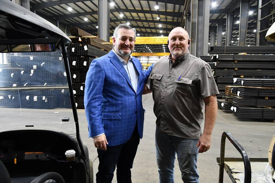 Sen. Cruz Tours East Texas Factories, Participates in Leadership