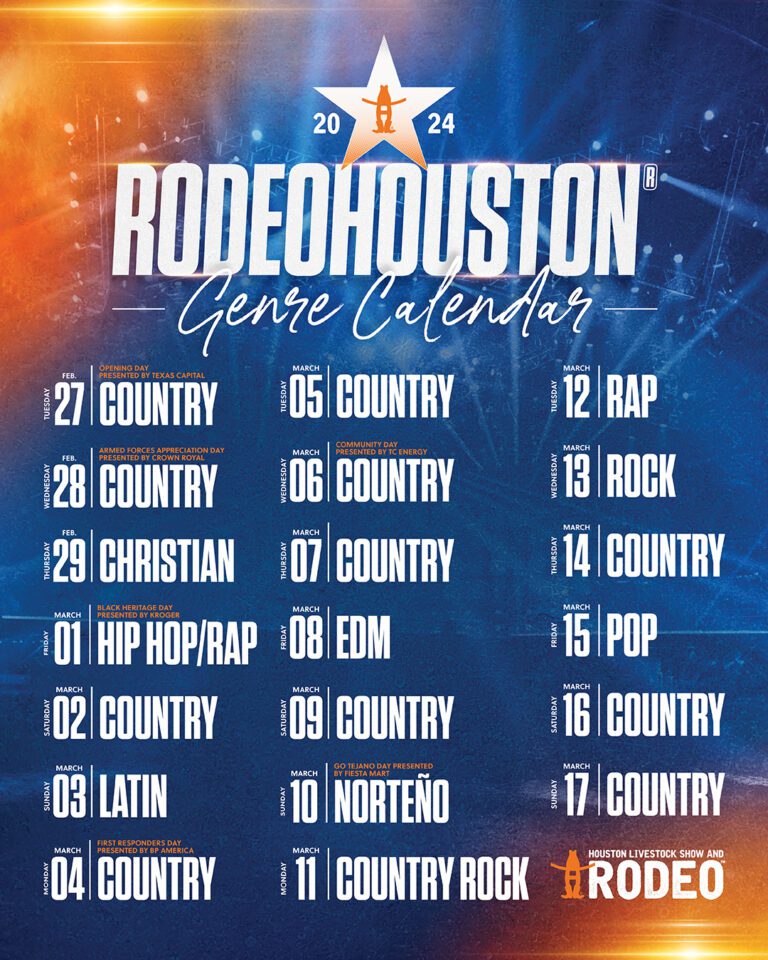 Houston Livestock Show And Rodeo Releases 2024 Rodeohouston