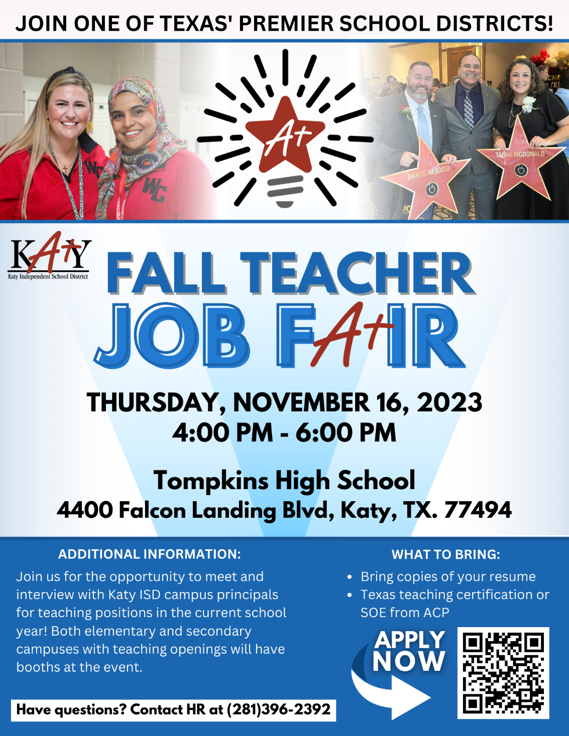 Katy ISD Hosting Teacher Job Fair on November 16 The Katy News