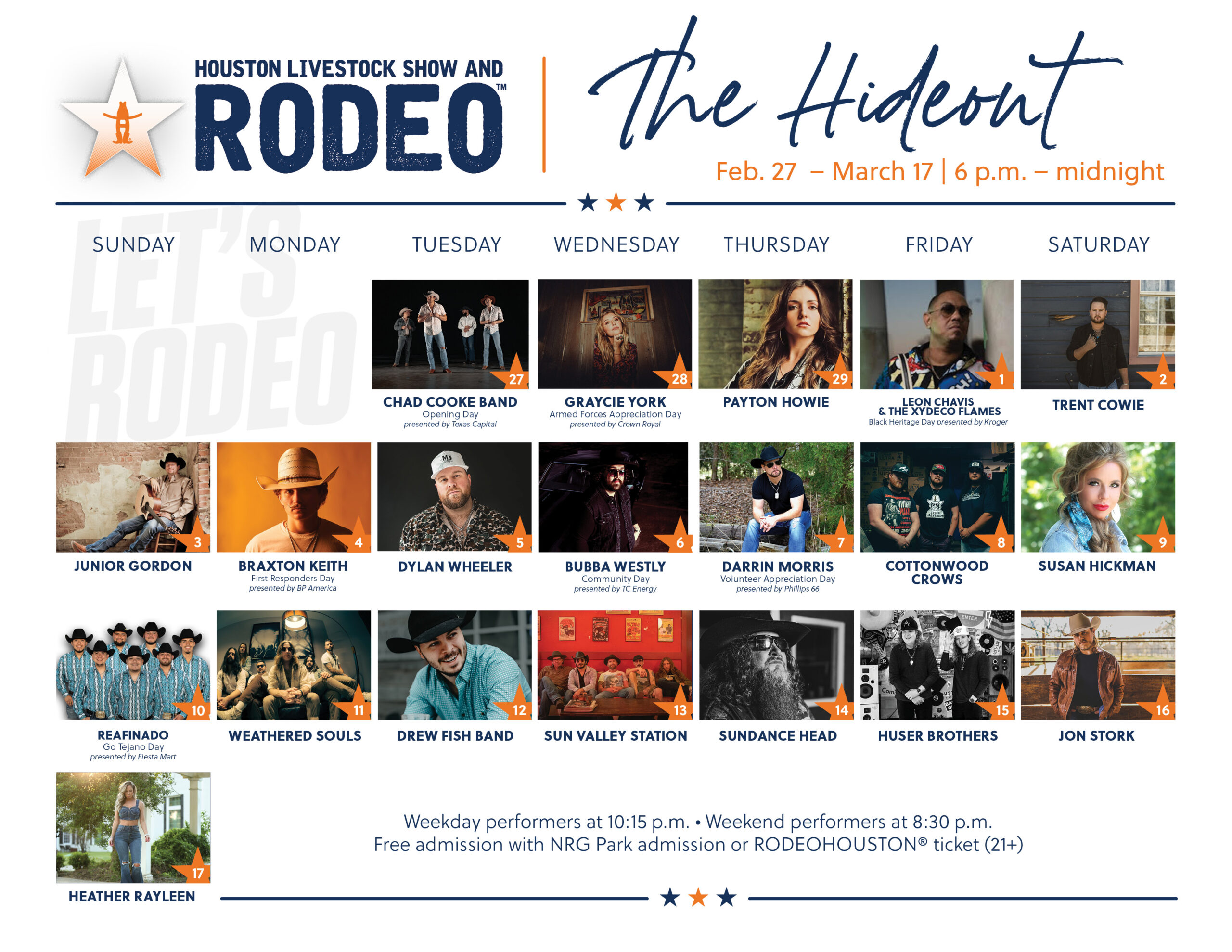 Houston Livestock Show and Rodeo Line Up The Katy News