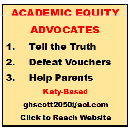 Former Katy ISD Board Member’s Academic Equity Advocates Website Re-Launches Aggressive Agenda