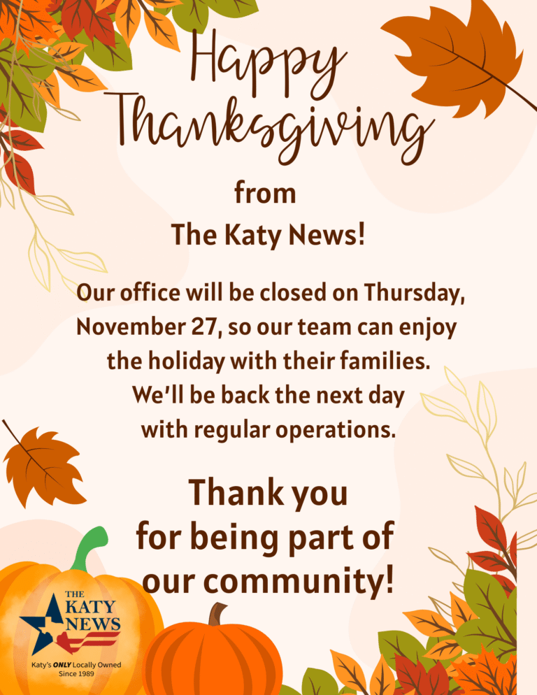 Happy Thanksgiving From The Katy News