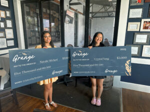 first winners of the Grange by Johnson Development Corp. College Scholarship Program