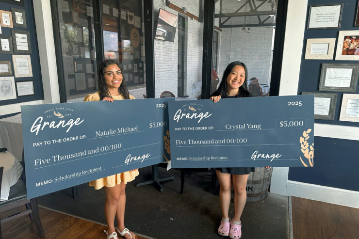 first winners of the Grange by Johnson Development Corp. College Scholarship Program