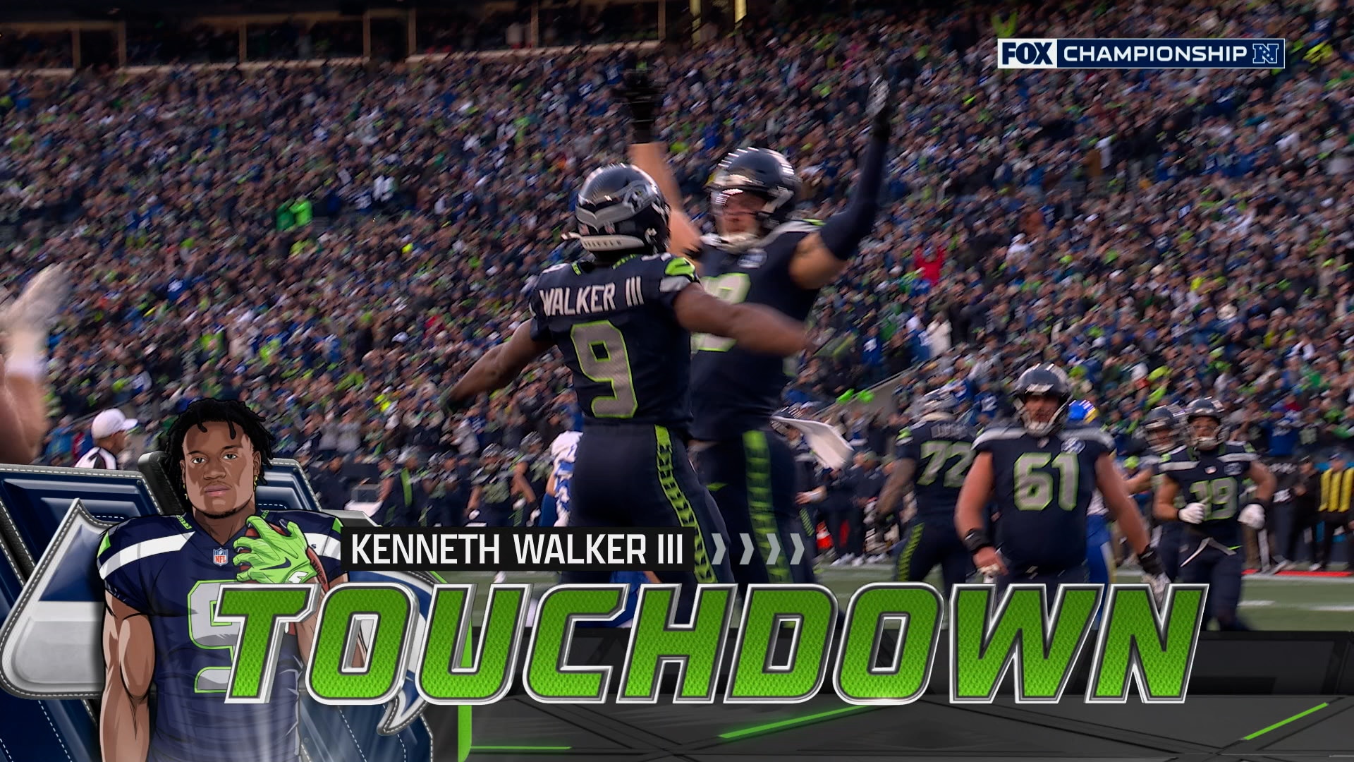 Kenneth Walker III rushes for two-yard TD, giving Seahawks an early
