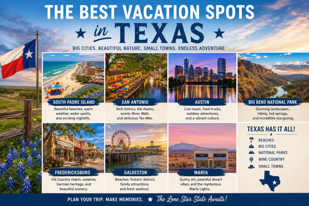 Best Vacation Spots in Texas
