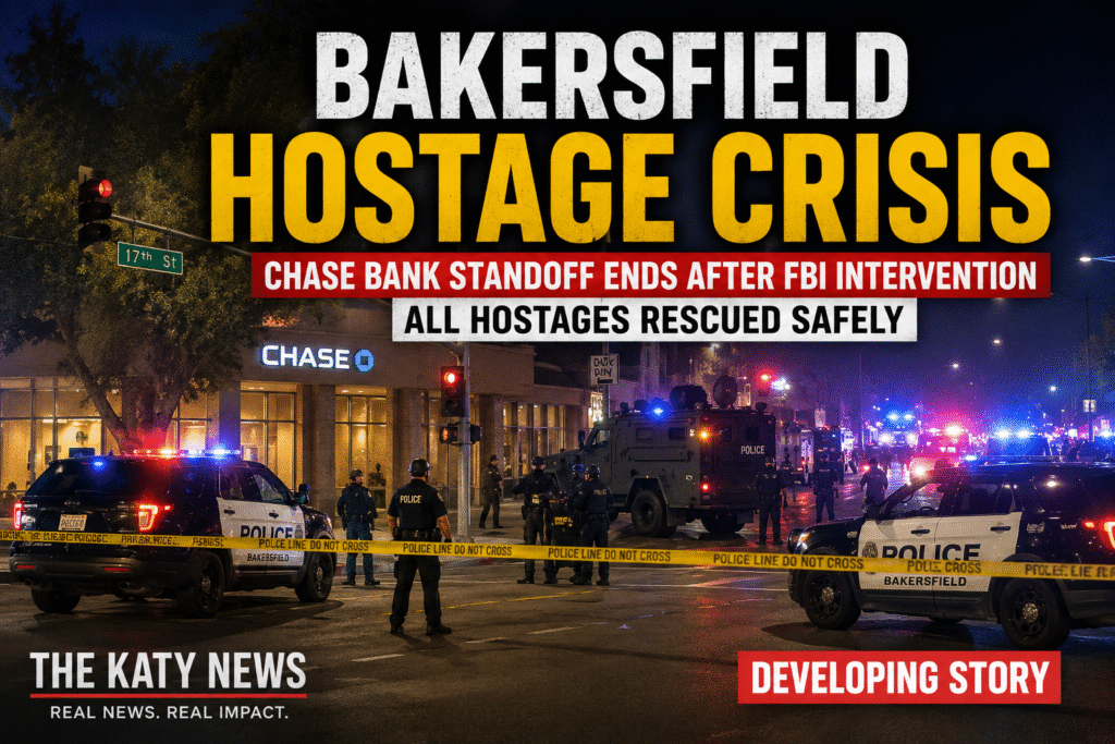 Bakersfield Police Respond to Hostage Situation at Chase Bank; Suspect ...