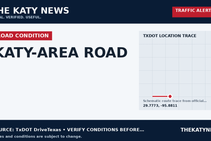 Katy traffic alert for KATY-AREA ROAD