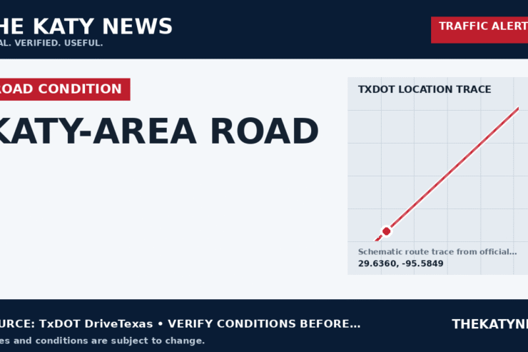 Katy traffic alert for KATY-AREA ROAD